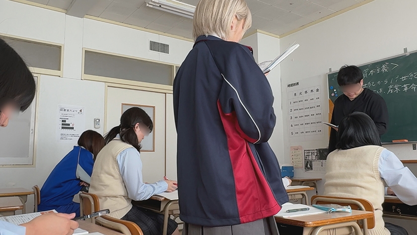【俺たちの穴】 金髪転校生とサイレントSEX C-4 はるの(19) 安堂はるの 画像1