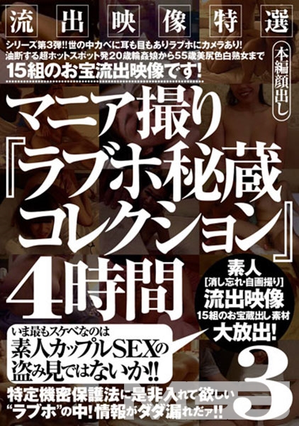 流出映像特選マニア撮り『ラブホ秘蔵コレクション』4時間 3