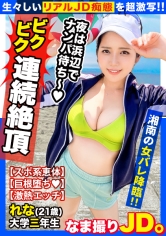 【巨乳ビーチバレーJD×ぶっかけ2連発】ガチ撮り新企画！！初回は湘南でなまなま女子大生とやりたい放題♪スポーツするにはデカ過ぎるムチムチ美巨乳&デカ尻！！グチョグチョの唾液まみれで絡み合い無我夢中に腰を振る！！スポーツ女子の本気汁つゆだくSEXを激写！！【なま撮りJD。#01】_img