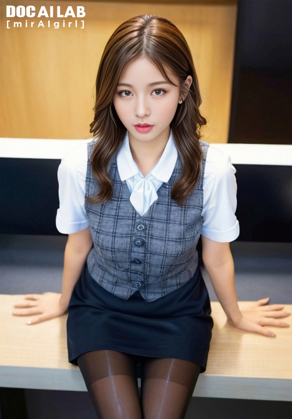 空想制服美少女 AI MODEL AV DEBUT 働くOL編 Vol.02 DOLL DAL-011 サンプル画像2
