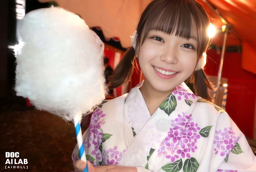 空想夏祭美少女 AI MODEL AV DEBUT 空想美少女 DOLL DAL-012 サンプル画像2