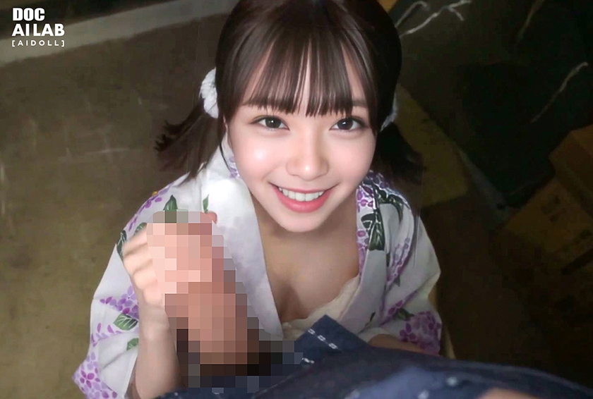 空想夏祭美少女 AI MODEL AV DEBUT 空想美少女 DOLL DAL-012 サンプル画像4