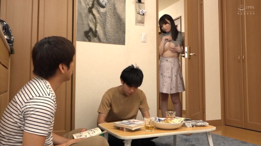 下乳誘惑 2 友達の姉を性的な目で見ていたら視線に気付かれてしまい謝ろうとしたら逆に微笑みながら下乳色仕掛けで誘惑されて…_8