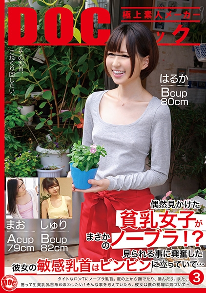 偶然見かけた貧乳女子がまさかのノーブラ!?見られる事に興奮した彼女の敏感乳首はビンビンに立っていて… 3