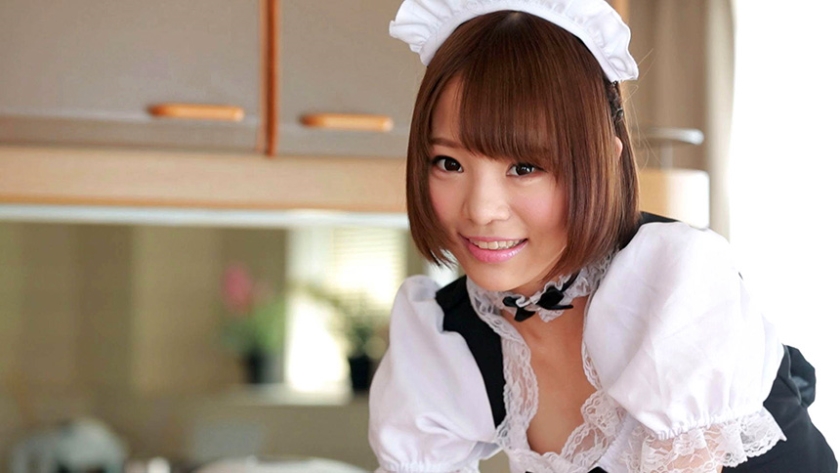 メイド服にブルマがよく似合うショートカット美女のプルンと主張する微乳と突き出しながらご奉仕するプリ尻 メイドブルマ 君色花音_4