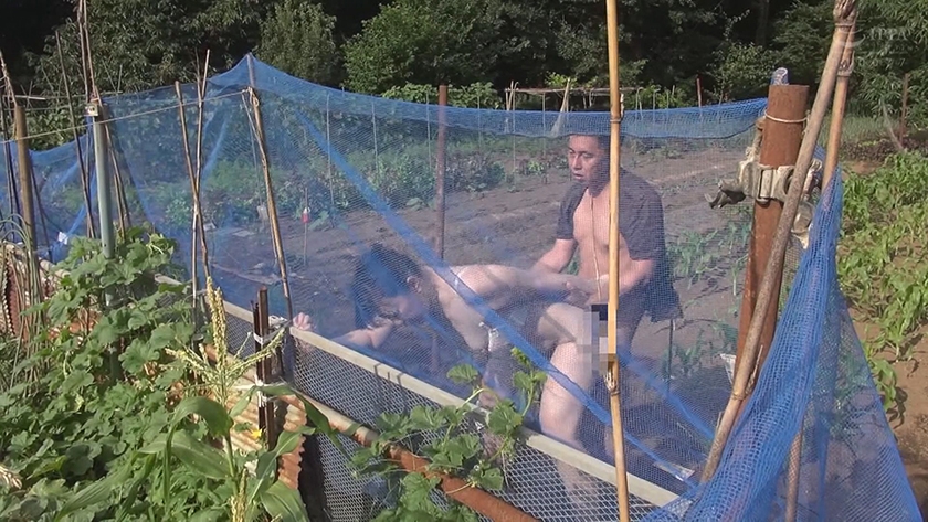 野外で発情！男女密着交尾 画像4