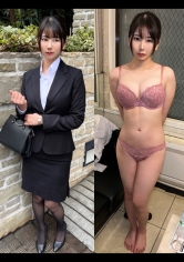 顔出し【個人撮影】生活を切り詰めた貧困OLとの割り切り映像_黒パンストを破り捨て無情に中出しSEX