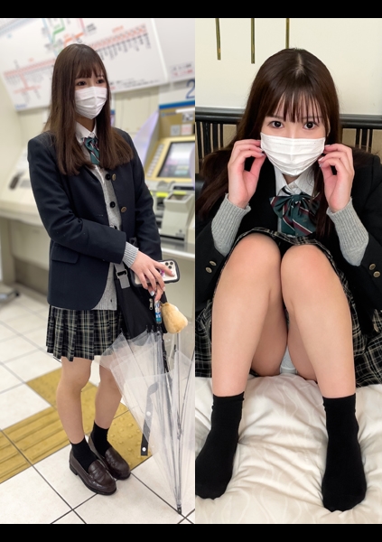 激レア【個人撮影】おじさん好きの薄水色パンツちゃん_上下別コーデの下着女子とP活