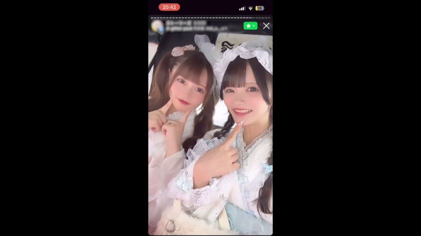 【レズ3P】親友同士の2人をレズらせてハメちゃいました。カースト上位の美少女のマ○コを交互に何度もガン突きして中出し。※仲睦まじいSNSの映像あり 画像2
