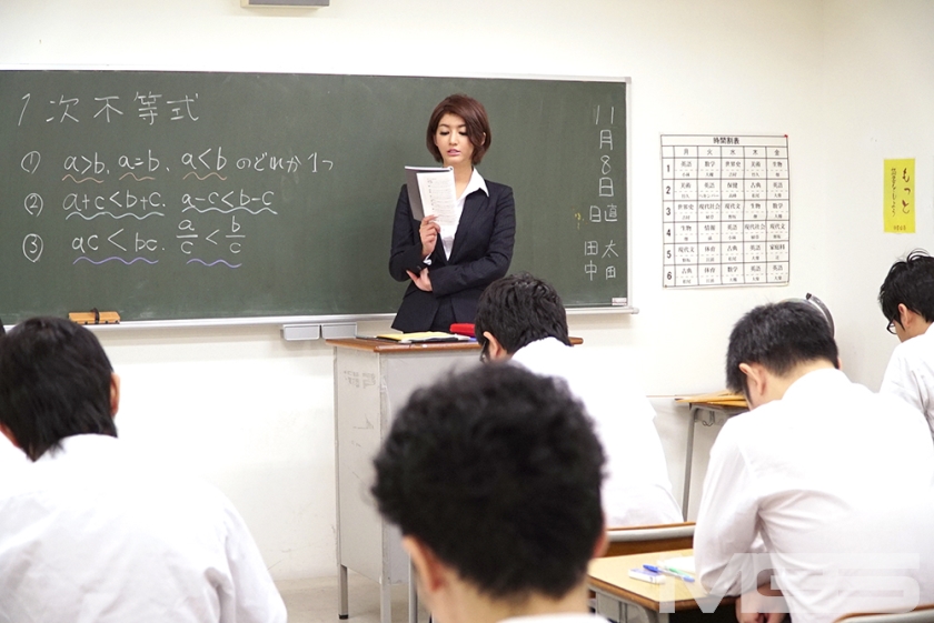 サンプル画像  麻生希 中出し 女教師 顔射 