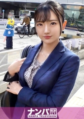 マジ軟派、初撮。 1784 スタイル良し！スーツの似合うディーラーを渋谷ナンパ！仕事の合間にちょっとインタビューを受けるはずが…男優の口車に乗せられあれよあれよと脱がされSEX！客には聞かせられない卑猥な声で快感に浸る！