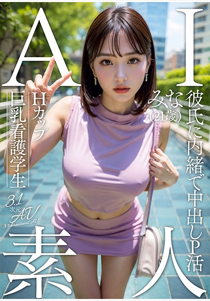 AI素人 Hカップ巨乳看護学生 みな(21歳)【3.1次元】