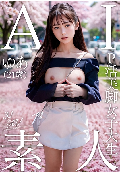 AI素人 P活美脚女子大生ゆあ(21歳)【3.1次元】
