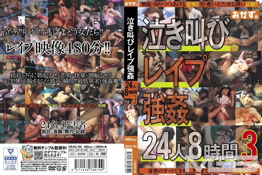 泣き叫びレイプ 強姦 24人 8時間 3（173OKAX-105）
