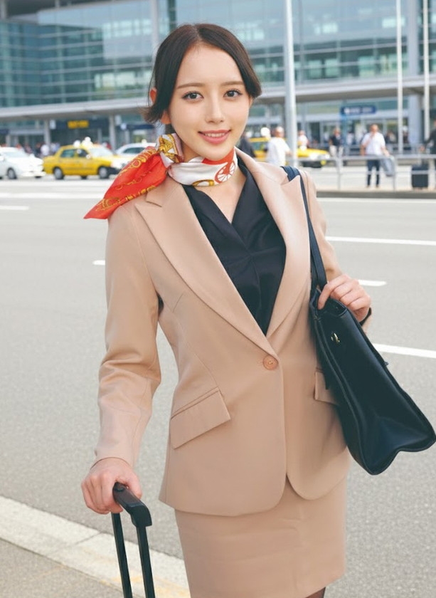 大手航空会社のキャビンアテンダントと童貞君が黒パンスト直穿き素股で超発情！？黒パンスト越しの童貞デカチン先っぽ3cm挿入！敏感なオマ○コの入り口をグリグリされて奥まで挿れて欲しくなっちゃったCAさんが生ズボッ筆おろし//優しくも腰振るガニ股騎乗位で連続仰け反りイキ！！ かんなさん さつきさん0