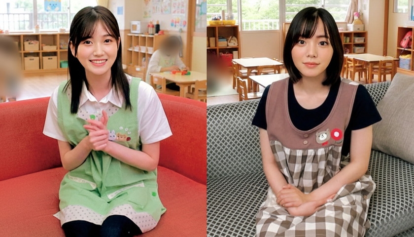 とってもかわいい保育士の皆さん！童貞くんにピンクの乳首をチューチュー吸わせてもらえませんか？母性溢れる授乳手コキでガチ勃起したち●ぽをそのまま聖母のお股にぬぷっっ！空前絶後のドピンク乳首登場スペシャル！ もも先生 なぎさ先生｜俺の素人-Z- SECOND IMPACT｜朝海凪咲/本田もも｜765ORECS-462