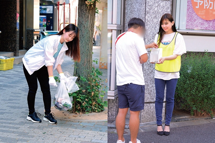 自然を守る豊かな心。ボランティアに勤しむ奉仕の心。そんな女の子が筆おろし。 なつき(21) こころ(20)_0