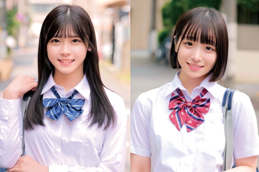 超ニコニコで優しそうな笑顔のバブみある制服少女が挑戦！？おっぱいチューチュー吸わせておち○ぽをよちよち甘やかし射精させる授乳手コキ&連続中出し筆下ろしSEX みこちゃん あかりちゃん_0