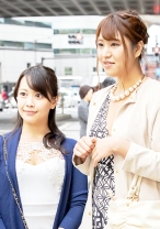 西新宿で見つけた二人組の美魔女さん りか38歳・さおり35歳。
