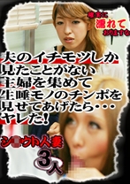 夫のイチモツしか見たことがない主婦を集めて生唾モノのチンポを見せてあげたら…ヤレた！ 4