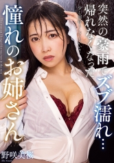 突然の豪雨でズブ濡れ… 帰れなくなった憧れのお姉さん 野咲美桜