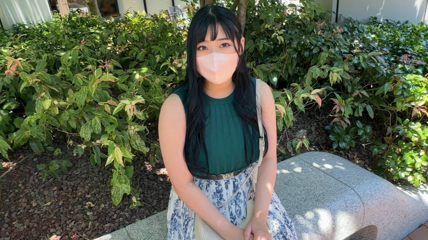 【顔出しNG】規格外Hカップ爆乳黒髪清楚系お姉さん マスクでAV出演 画像1