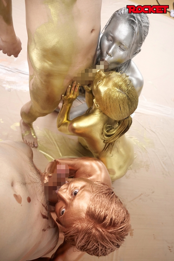 ウェット&メッシー(WAM)金銀銅粉スポーツテスト 星仲ここみ 岬あずさ 富井美帆_13