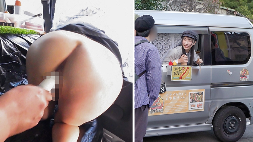 人気 AV 女優が挑戦!イカサレ屋台の中で 潮吹きながらホットドッグ売ってください! 小野坂ゆいか 望月つぼみ 画像5