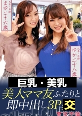 昼飲みで美人ママ友ふたりと即中出し3P まゆ26歳&ゆか28歳