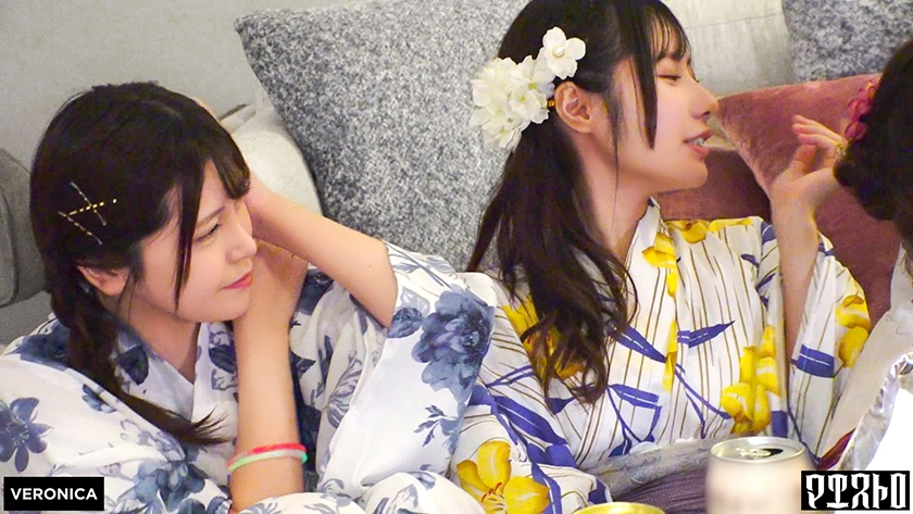 ナンパDe宅飲み!浴衣美女の可愛らしさに興奮した男達は生チン中出しSEXとヤりたい放題!?【るる/ゆい/あかり/ひなこ】Ver.あかり&ひなこ 画像1