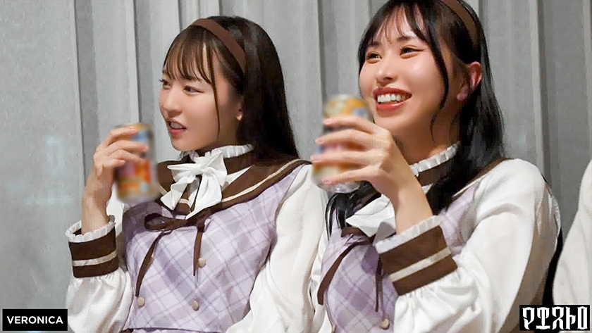 圧巻スタイルのコンカフェ嬢4人と乱交SEX!美貌、美乳、美脚、美尻、全てが揃った四天王たちとLet's宅飲み!あまりのフェロモンに居ても立っても居られない男達はハチャメチャにヤリまくってしまうっ!【かんな/める/あきほ/めいさ】Verあきほ&めいさ 画像2